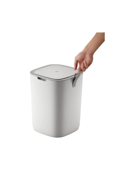 Eko Morandi Waste Bin Waste Plastic with Photocell White 12lt 1pcs