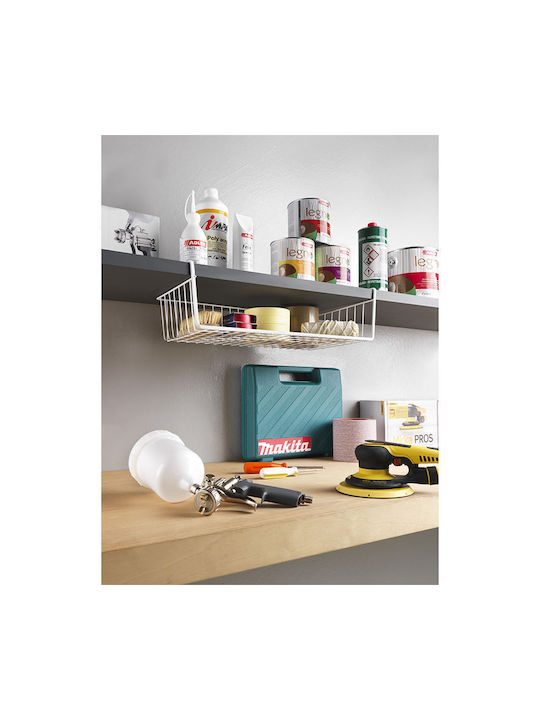 Metaltex Babatex Kitchen Organizer Racks Metallic in White Colour 26x50x14cm