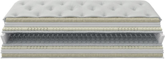 Greco Strom Emerald Queen Ortopedie Saltea Spumă / Latex Față-verso 160x200x30cm cu Arcuri