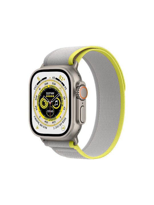 Techsuit Watchband W039 Strap Fabric Yellow (Apple Watch 44/45/46mm/Ultra 49mm) KF2313127