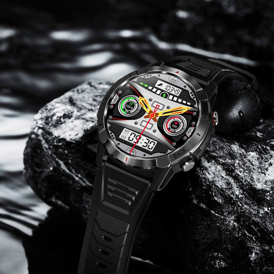 Aoke NX10 Smartwatch with Heart Rate Monitor (Black)