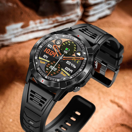 Aoke NX10 Smartwatch with Heart Rate Monitor (Orange)