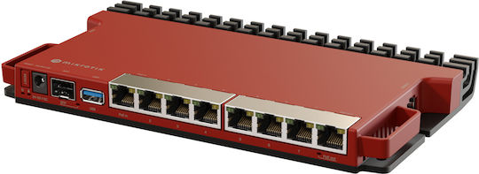 MikroTik L009UiGS-RM Wireless Router with 8 Gigabit Ethernet Ports