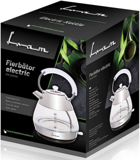 Fram 2200GX Retro Kettle 1.7lt 2000W Silver