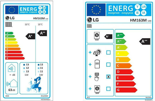 LG Therma V R32 Monobloc Wärmepumpe 16kW Dreiphasig 65°C Monoblock