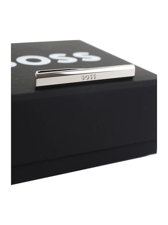 Boss Silver Tie Clip Silver Boss Silver Tie Clip Silver