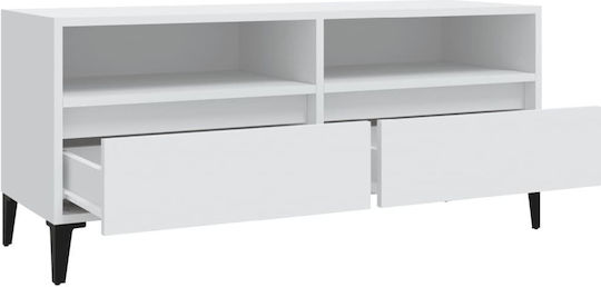 Έπιπλο Τηλεόρασης Λευκό Μ100xΠ34.5xΥ44.5cm