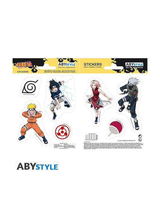Διακοσμητικό Αυτοκόλλητο Τοίχου Naruto 7τμχ 11x16εκ. Abysse