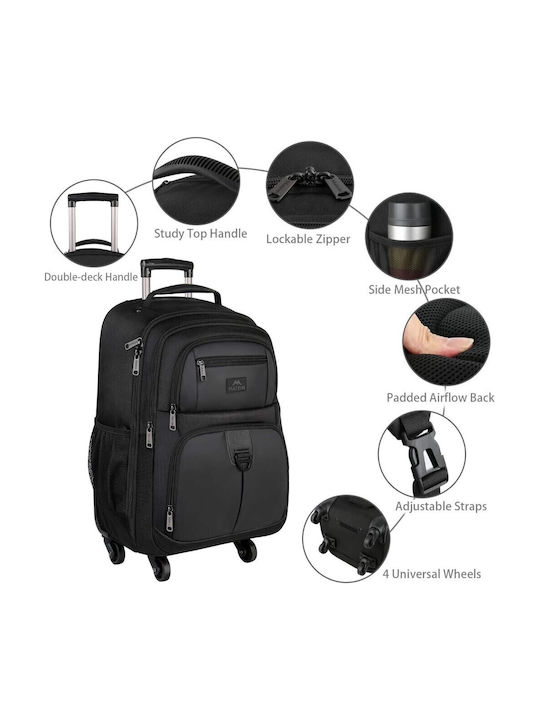 Matein Backpack Αδιάβροχο 45lt Μαύρο Matein Backpack Αδιάβροχο 45lt Μαύρο