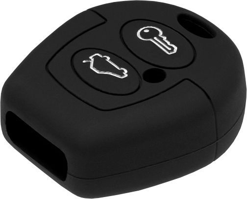 Car Key Cover Case made of with 2 Buttons for VW in Black Color