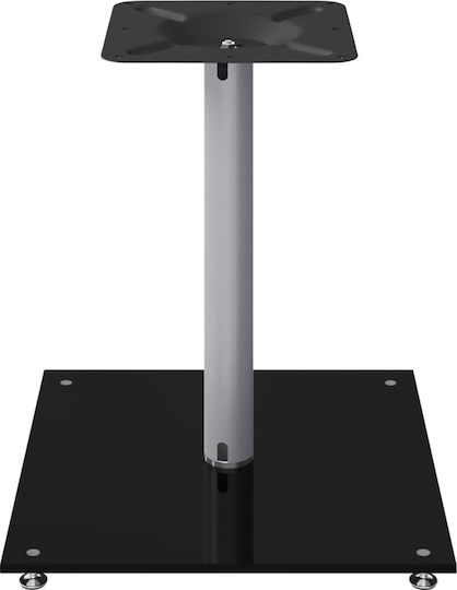 vidaXL Speaker Stands in Silver / Black Color