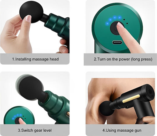 Factory Waffe Massage für den Nacken, die Taille, den Rücken, die Beine, den Körper & die Hände mit Vibration Grün