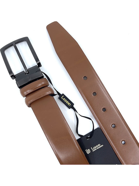 Ανδρική Ζώνη Δερμάτινη Tan Leather