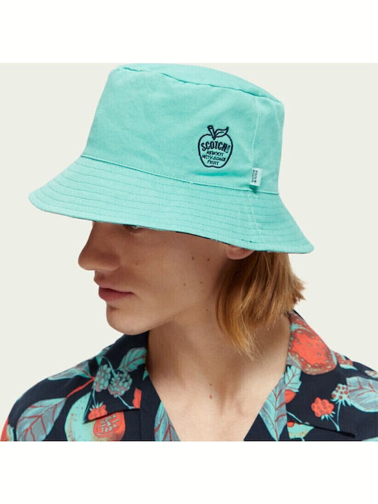 Scotch & Soda Текстилно Мъжко Кафе Тип Bucket Син