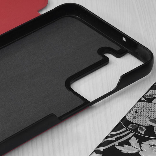 Techsuit eFold Series Buchen Sie Kunststoff Rot (Galaxy S22 5G)