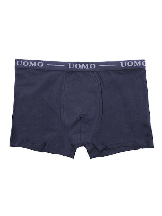 Uomo Herren Boxershorts Blau 1Packung