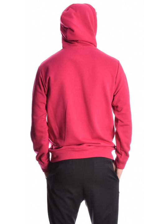 fuchsia long sleeve hoodie with hood