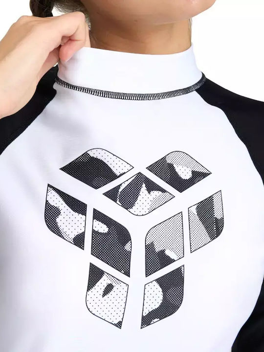 Arena Rash Vest Kurzärmelig Sonnenschutzshirt Weiß