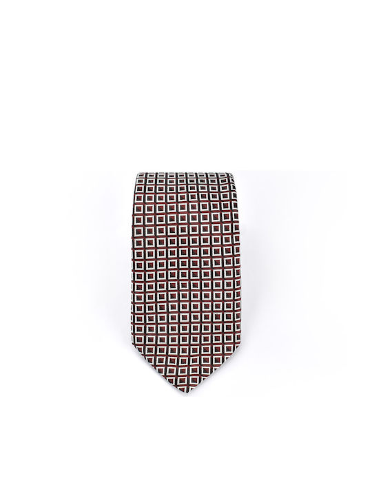 Hugo Boss Men's Tie Silk Printed in Burgundy Color