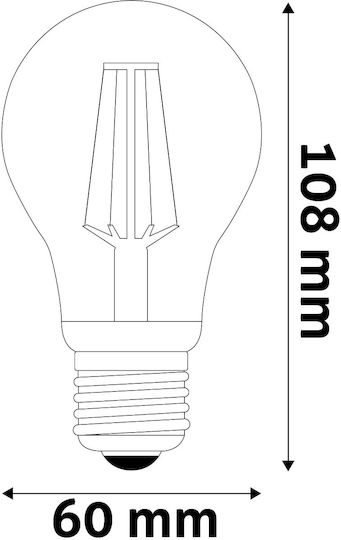 Avide ABLFG27WW-HL-8.5W LED Bulb 8.5W 108mm for Socket E27 and Shape A60 Warm White 1055lm
