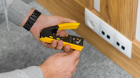 Rebel Ethernet Internet Cable Crimping Plier RJ12, RJ45