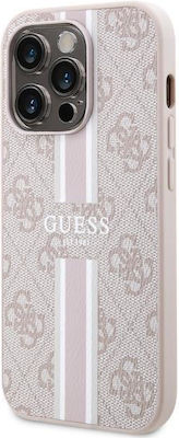Guess Printed Stripes MagSafe Back Cover Pink (iPhone 14 Pro Max)