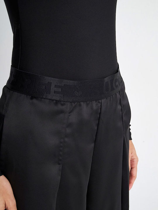 SugarFree Talie înaltă Pantaloni de trening pentru femei Wide Negru