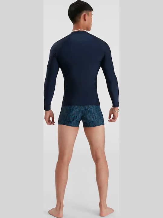 Speedo Essential UPF 40+ Men's Long Sleeve Sun Protection Shirt Blue