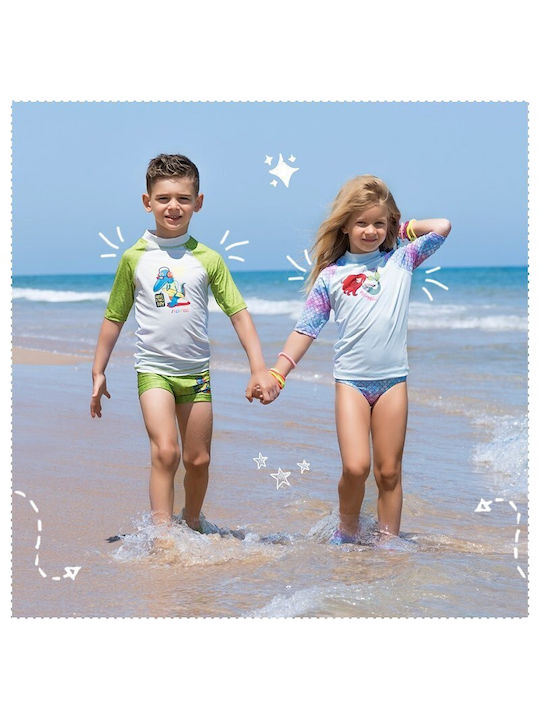 Slipstop Kids Swimwear UV Shirt Light Blue