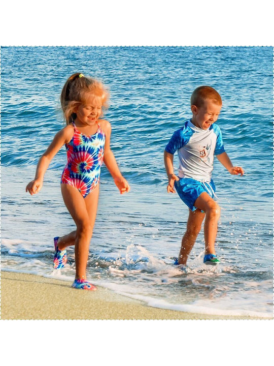Slipstop Costum de baie pentru copii Rashguard Albastru deschis