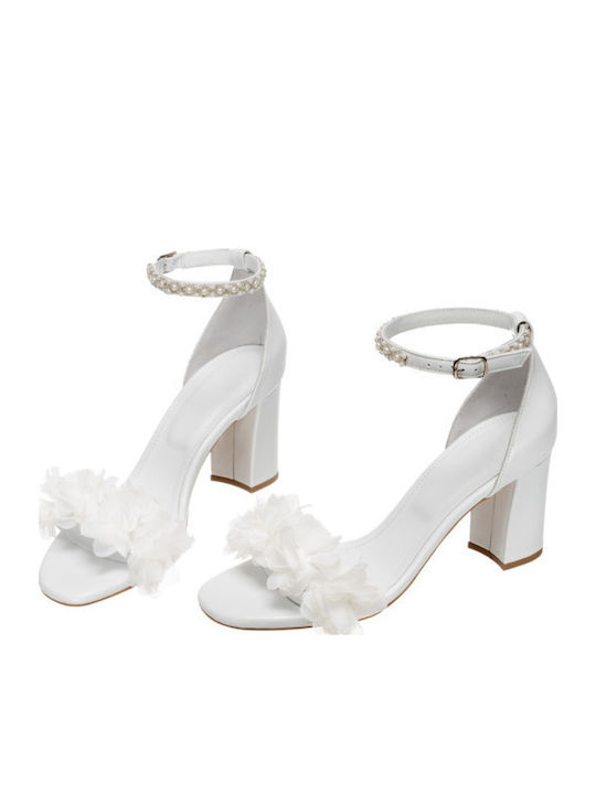 Leder Sandalen Weiß
