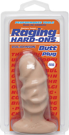 Doc Johnson Raging Hard-Ons Πρωκτική Σφήνα Flesh 11.25cm