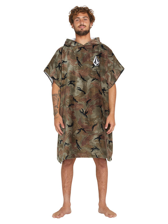 Volcom Surf Vitals Jack Robinson Плажна пончо Памук Зелен