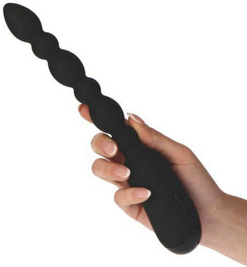 Toyz4lovers Back Beads Πρωκτικές Μπίλιες με Δόνηση Μαύρες 17cm