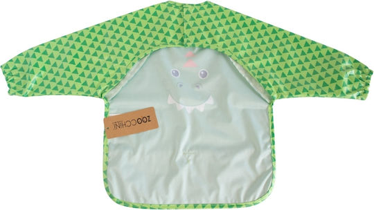 Zoocchini Devin the Dinosaur Impermeabila Salopetă Plastic cu autocolant, Buzunar & Mâneci Verde Zoocchini Devin the Dinosaur Impermeabila Salopetă Plastic cu autocolant, Buzunar & Mâneci Verde