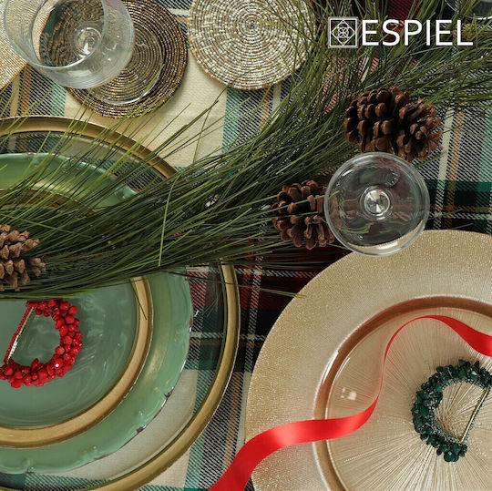 Espiel Στρογγυλό Σουβέρ Πλαστικό Γκρι 10cm 6τμχ