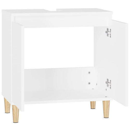 vidaXL Countertop without Sink L58xW33xH60cm White