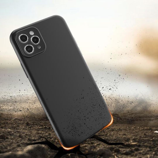 Hurtel Soft Back Cover Silicone Black (Vivo Y16, Y02s)