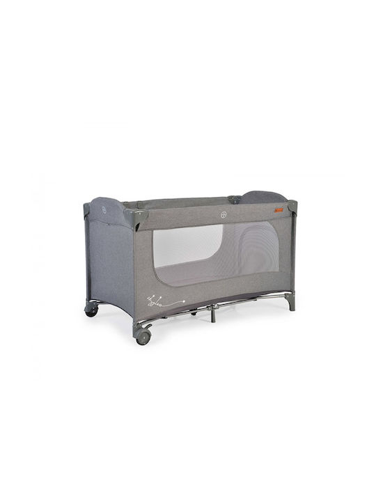 Cangaroo Skyglow Playpen with Mattress Gray 125x62cm