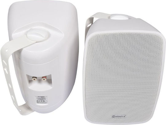 Adastra BG5A-W Αυτοενισχυόμενα Επιτοίχια Ηχεία 20W (Ζεύγος) Λευκά