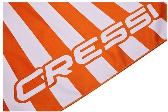 CressiSub Fast Drying Microfiber Body Antibacterial Towel Stripe Tangerine 180x90cm