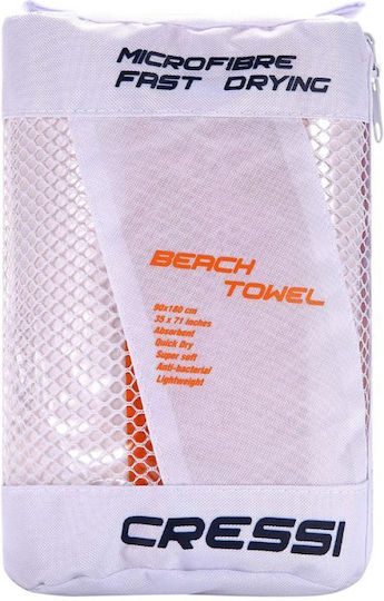 CressiSub Fast Drying Microfiber Body Antibacterial Towel Stripe Tangerine 180x90cm