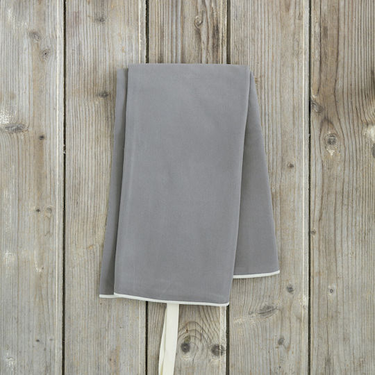 Nima Riva Microfiber Towel Body Double-Sided Medium Gray 160x90cm