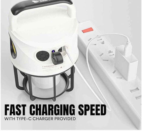 Rechargeable Led Lantern for Camping Waterproof with Flashlight & Powerbank 3W White