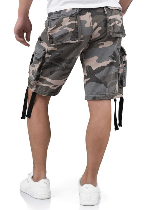 Surplus Airborne Men's Shorts Cargo Nightcamo