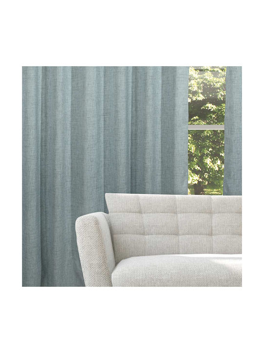 Das Home Curtain with Grommet 2235 Light Blue 140x270cm