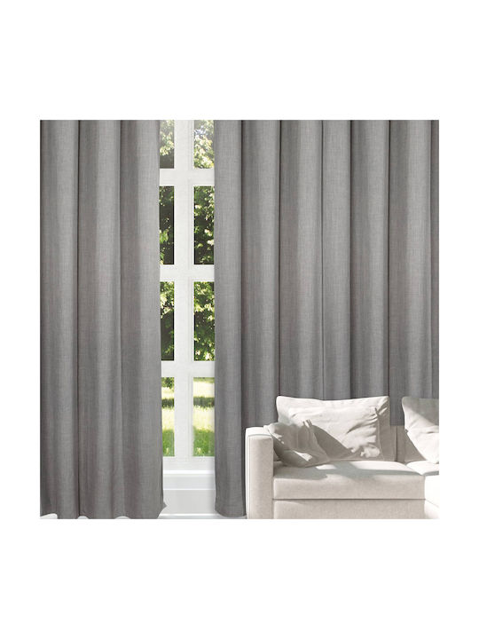 Das Home Curtain with Grommet 2244 Gray 140x270cm