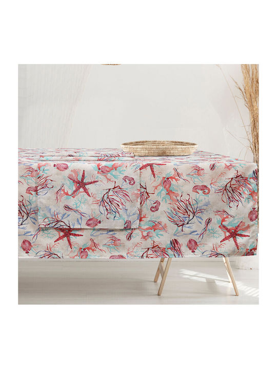 Das Home Runner 0617 Ecru / Red / Purple 45x140cm