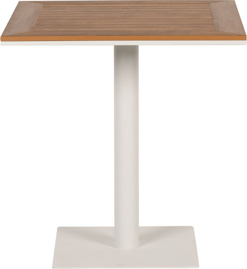 Bar Namibia Free Standing 70x70x72cm White / walnut
