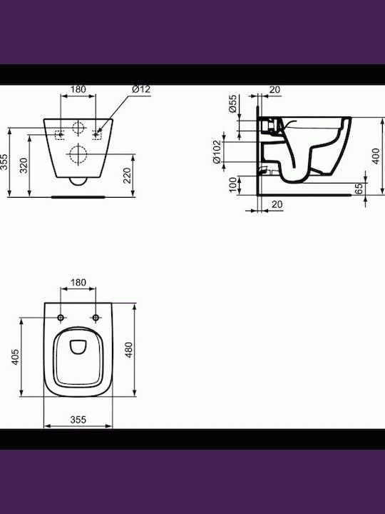 Ideal Standard i.Life B Space Λεκάνη Κρεμαστή Rimless με Slim Κάλυμμα Duroplast Soft Close Λευκή Ideal Standard i.Life B Space Λεκάνη Κρεμαστή Rimless με Slim Κάλυμμα Duroplast Soft Close Λευκή